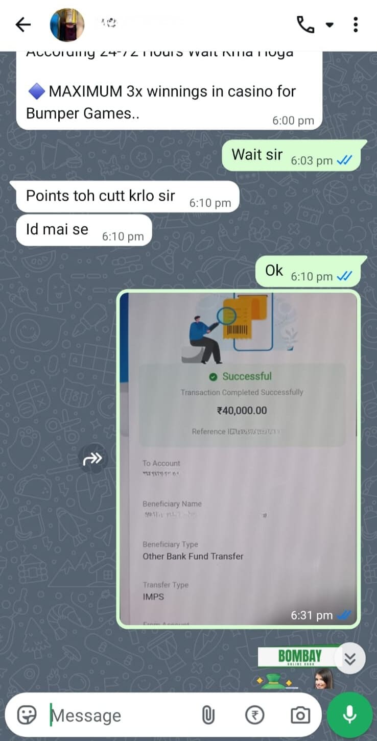 Cricket betting winning proof screenshot 5